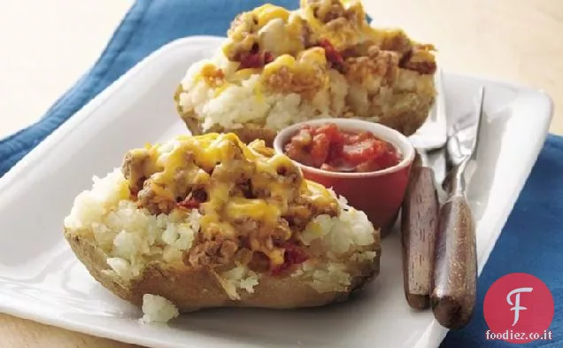 Patate con ripieno di manzo Tex-Mex