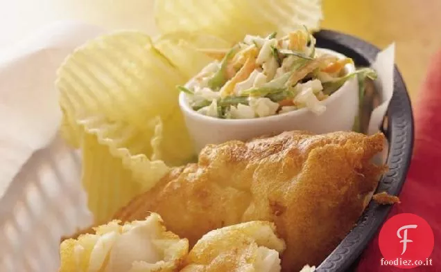 Pesce pastellato di birra