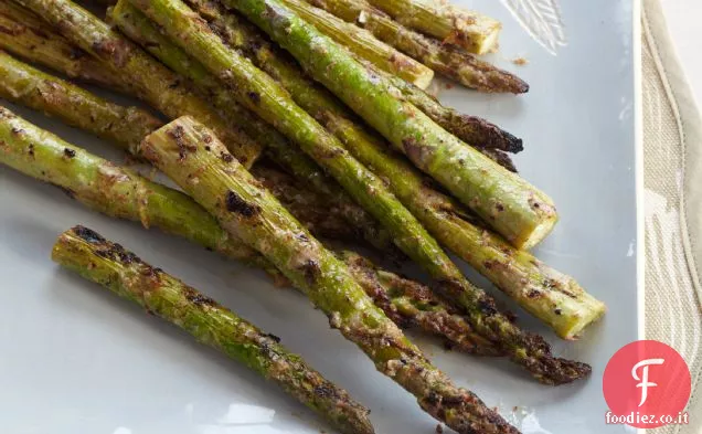 Asparagi glassati alla senape e maionese
