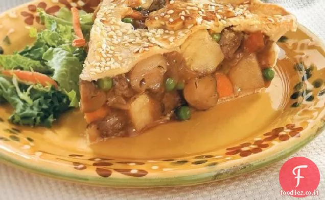 Inverno caldo-Up di manzo pentola torta