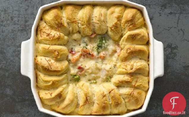 Tacchino e Veggie Alfredo Pot Pie