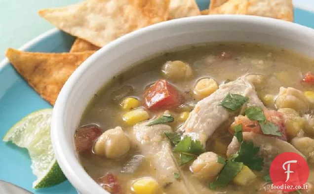 Zuppa di tortilla di pollo Verde a cottura lenta