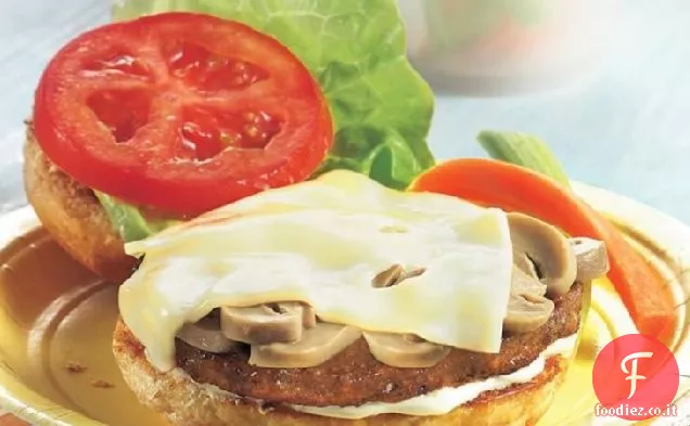 Funghi-Hamburger vegetariani svizzeri