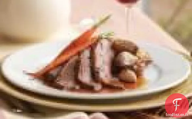 Agnello Arrosto con Scalogno, Senape ed Erbe Aromatiche