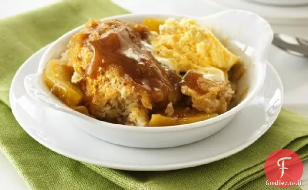 Dessert di mele al caramello