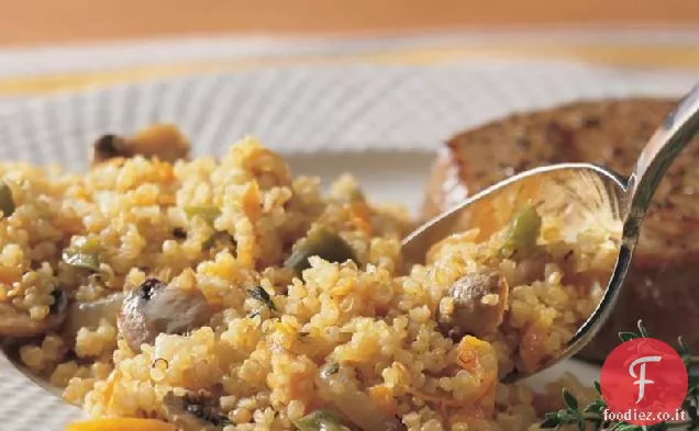 Cipolla e funghi Quinoa