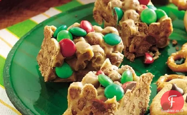 Barrette di cereali al cioccolato per le vacanze