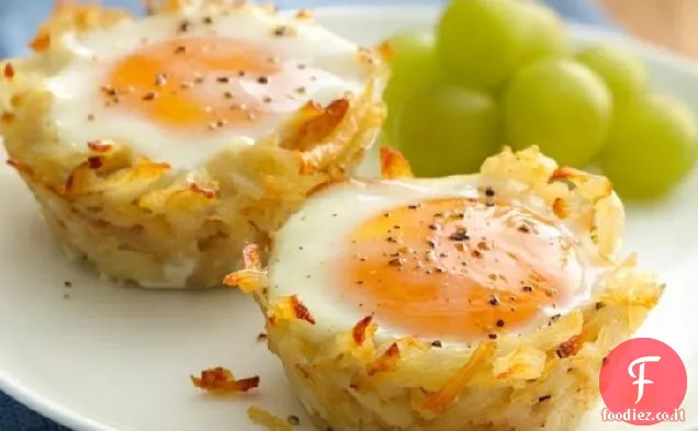 Uovo condita Hash Nidi marroni