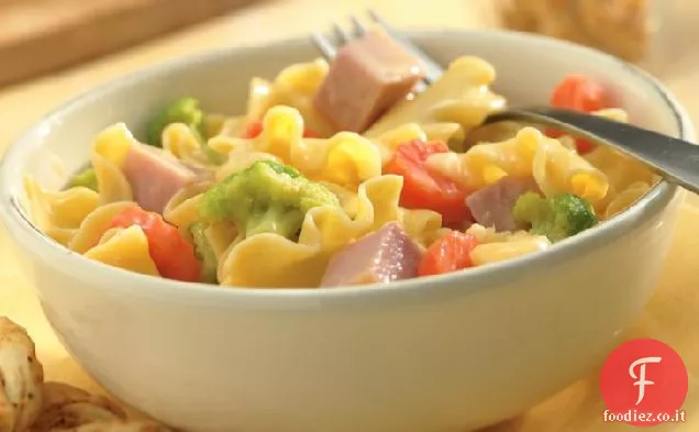 Prosciutto e tagliatelle facili