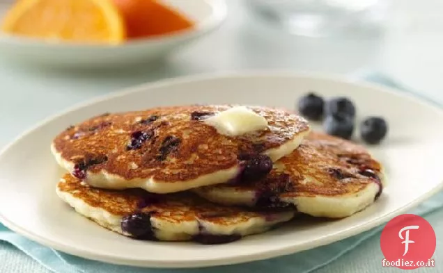 Frittelle di panna acida ai mirtilli senza glutine