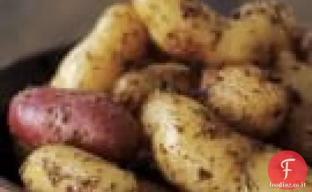 Patate Fingerling arrostite alle erbe con senape integrale
