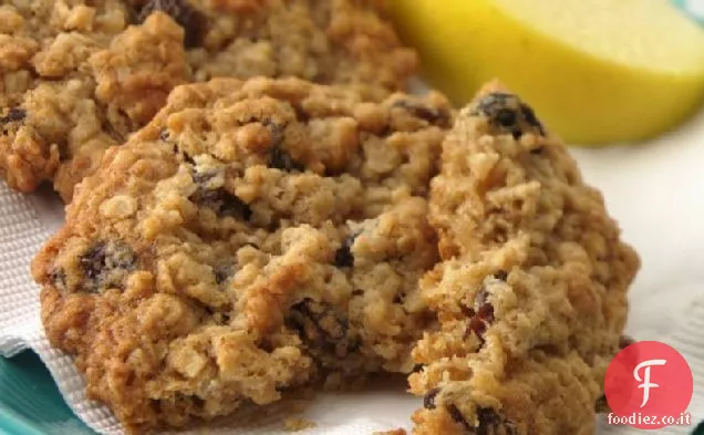 Biscotti di farina d'avena e uva passa