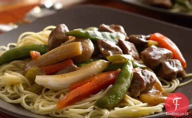 Maiale a cottura lenta Lo Mein