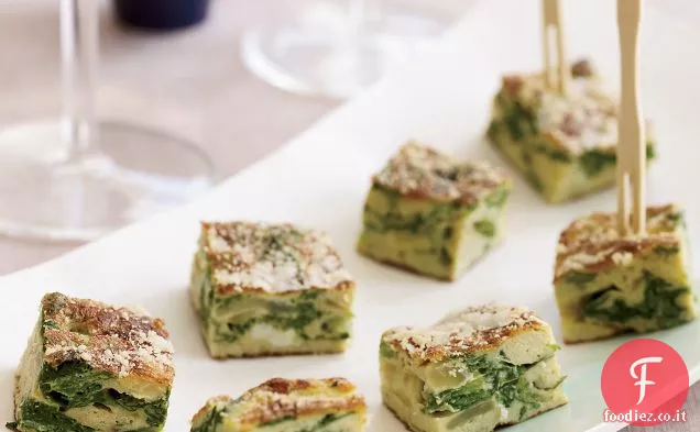 Frittata di cipolla verde e dolce alla senape