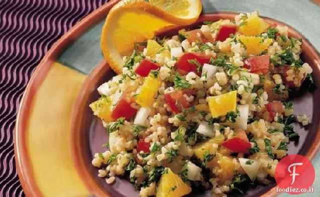 Bulgur e insalata di arance