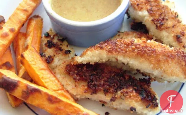 Strisce di pollo con senape al miele