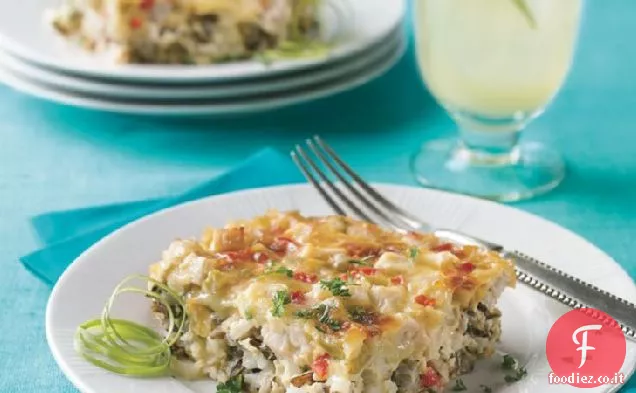 Casseruola di riso selvatico e tacchino