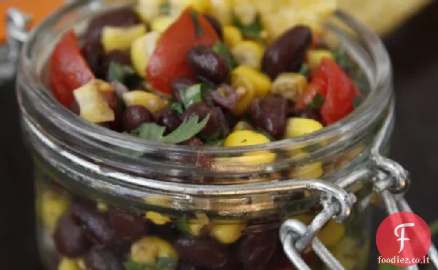 Salsa di mais e fagioli neri