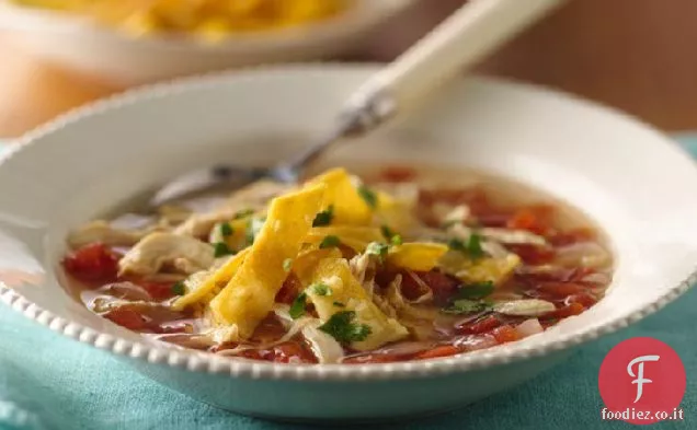 Zuppa di tortilla di pollo