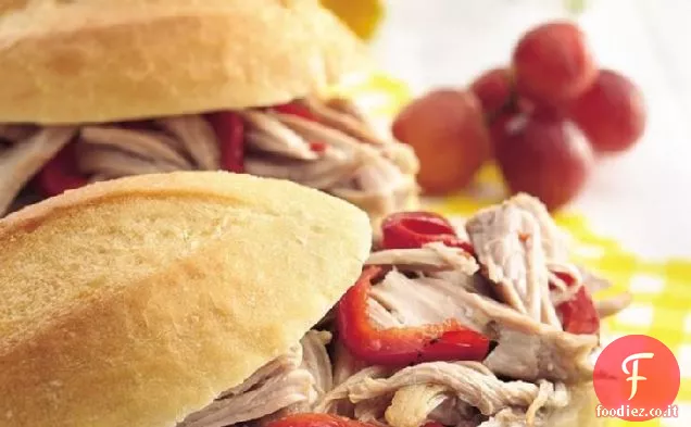 Panini italiani al tacchino a cottura lenta