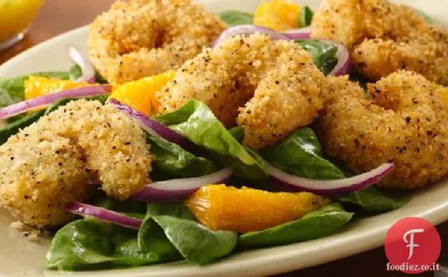 Insalata di mare croccante con Vinaigrette di agrumi
