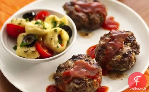 Mini Hamburger alla griglia Kabobs