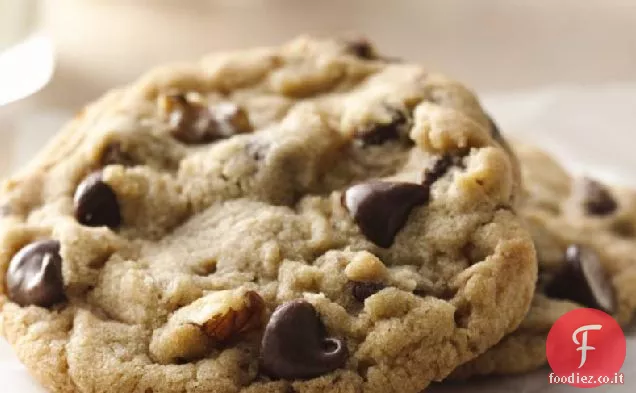 Cookies arcobaleno con gocce di cioccolato