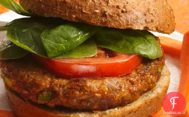 Hamburger di fagioli piccanti al peperoncino