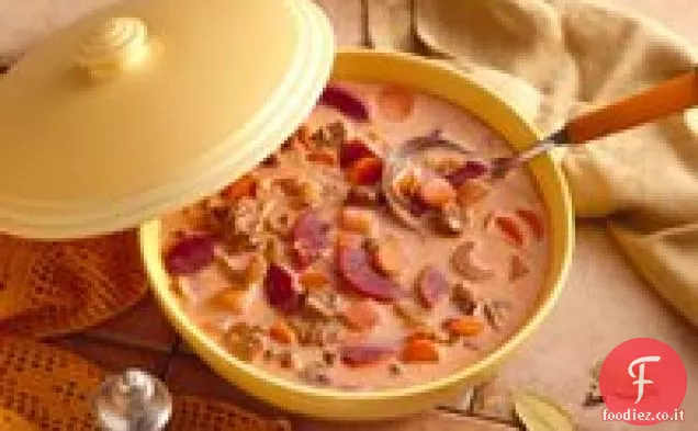 Zuppa di manzo e verdure