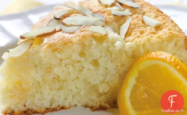 Torta al caffè di mandorle arancioni