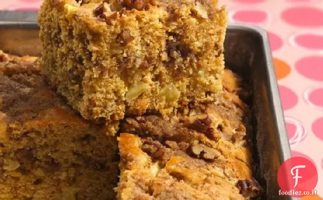 Torta al caffè di mele e noci pecan