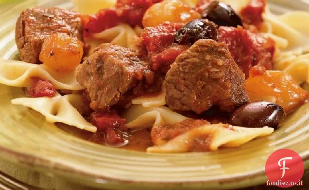 Slow-Cooker Zesty punte di manzo italiano