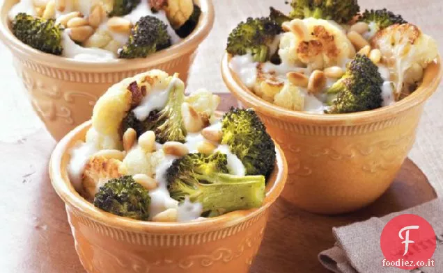 Cavolfiore formaggio e broccoli