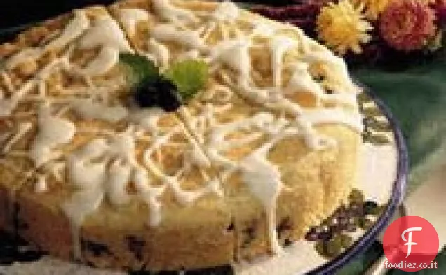 Torta al caffè al mirtillo e limone