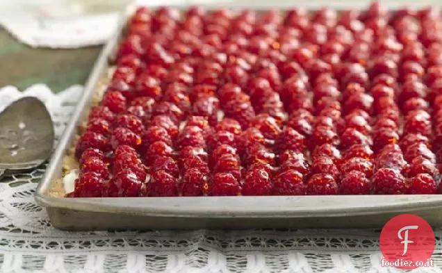 Crostata di mandorle al lampone fresco