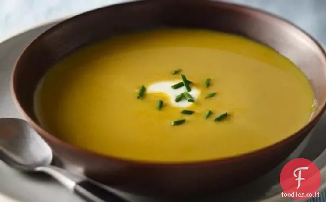 Zuppa di zucca in acero a cottura lenta