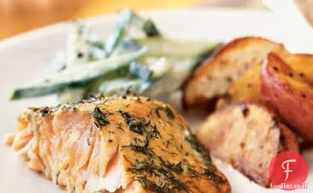 Salmone affumicato con Senape e aneto