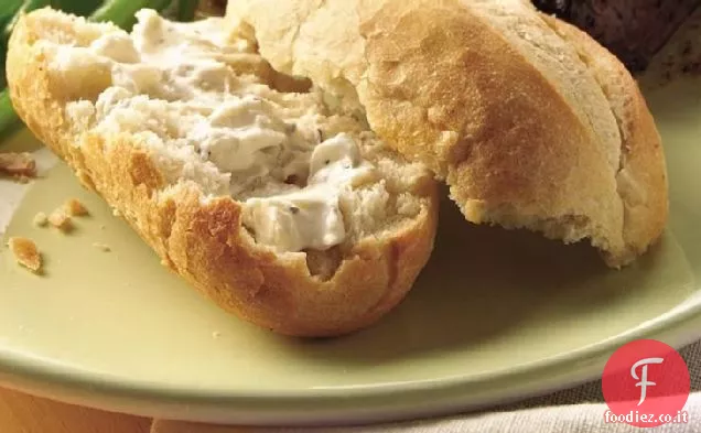 Pane ripieno alle erbe alla griglia