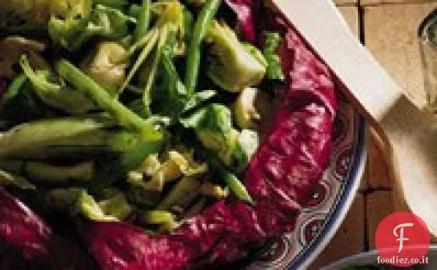 Insalata di fagiolini e finocchi con erbe fresche