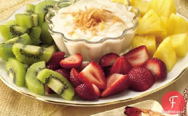 Frutta con salsa di Piña Colada