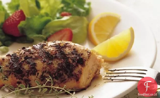 Petti di pollo al timo al limone alla griglia