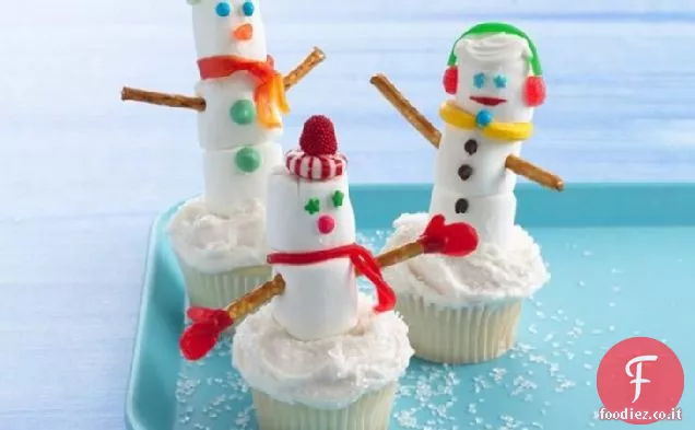 Cupcakes pupazzo di neve