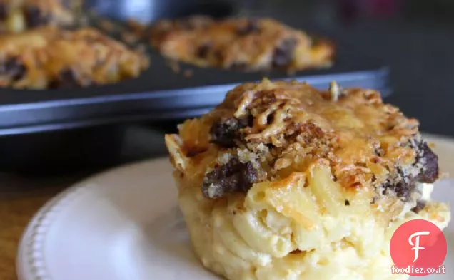 Muffin italiani al mac e formaggio