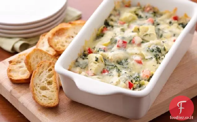 Salsa di spinaci carciofi al forno