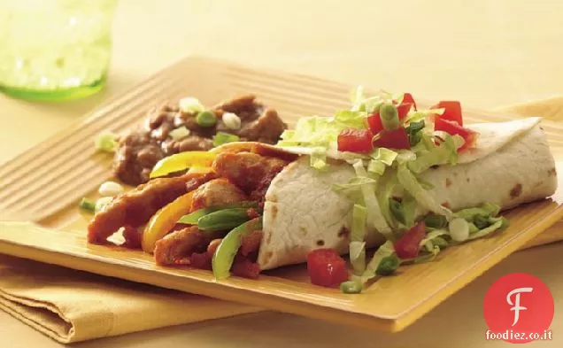 Burritos di pollo salsa facile