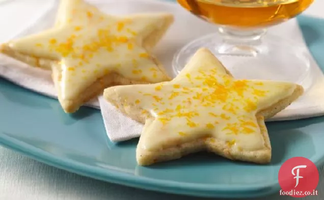 Biscotti da cocktail Stella arancione speziato