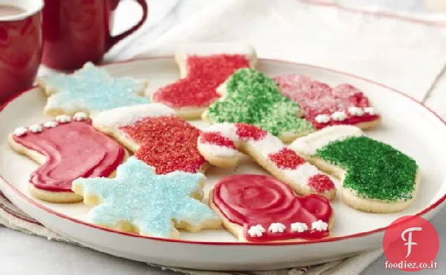 Ritagli di biscotti di zucchero di Natale