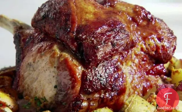 Arrosto di maiale con glassa di senape di mele
