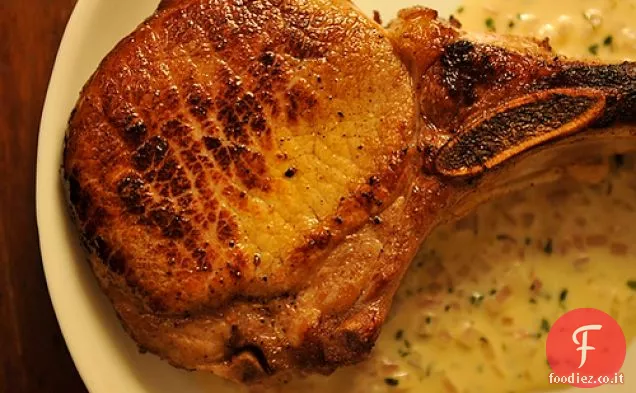 Sidro di maiale in salamoia con Calvados, Senape e timo