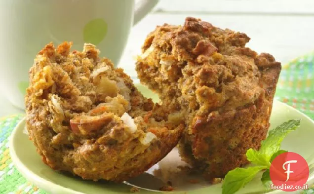 Muffin di gloria mattutina di semi di lino